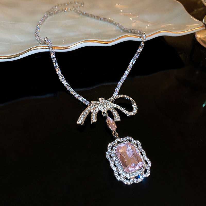 geometric crystal pendant