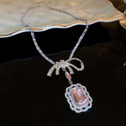 geometric crystal pendant