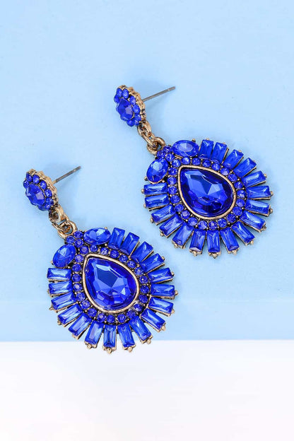 glass teardrop dangles