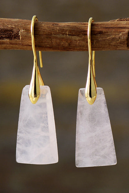 geometric gemstone dangles