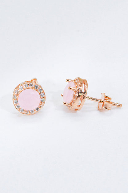 for you quartz silver earrings
