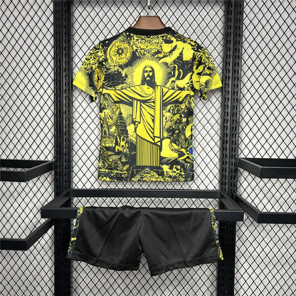 2024-25 Brazil Jesus Kids Kit - Yellow