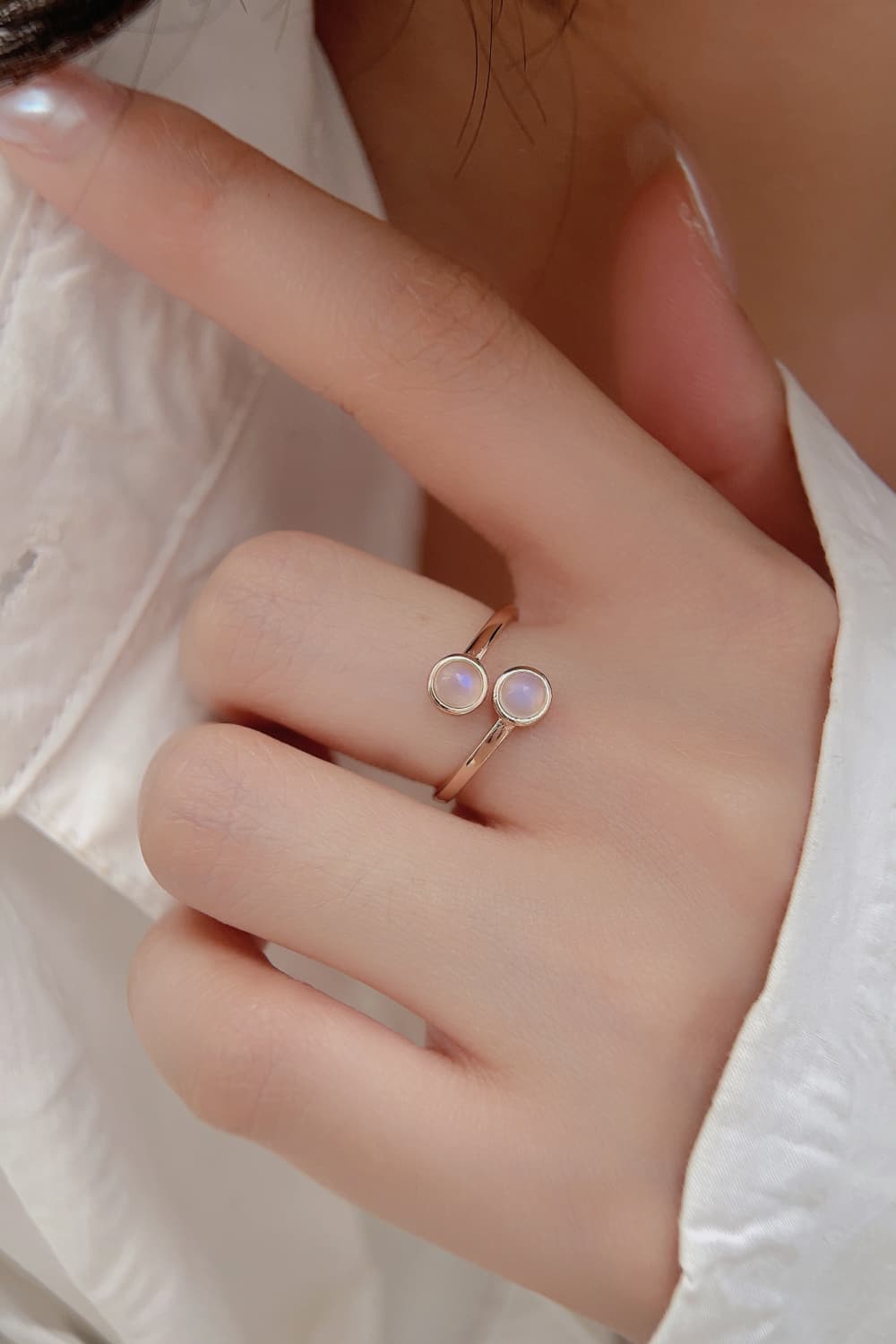 moonstone toi et moi ring