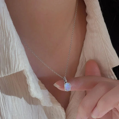 moonstone silver pendant