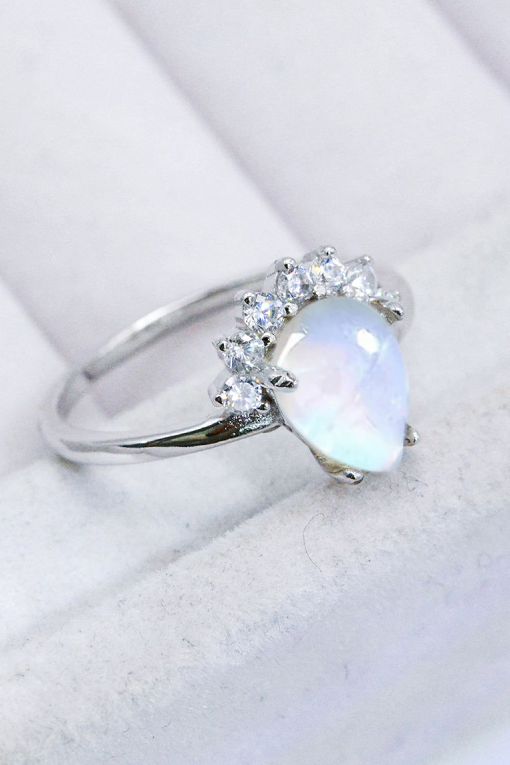 moonstone silver ring