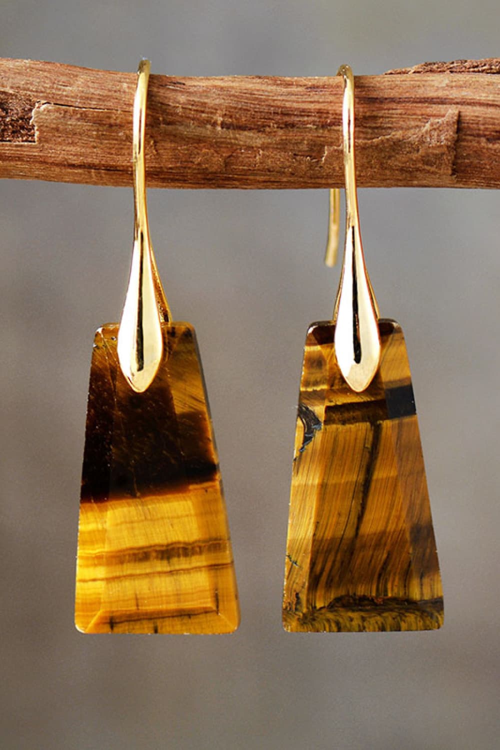 geometric gemstone dangles