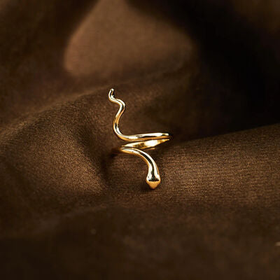 gold snake twist ring