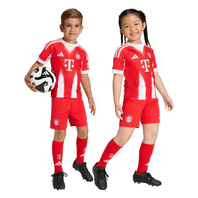 2025-26 Bayern Munich Home Kids Football Kit