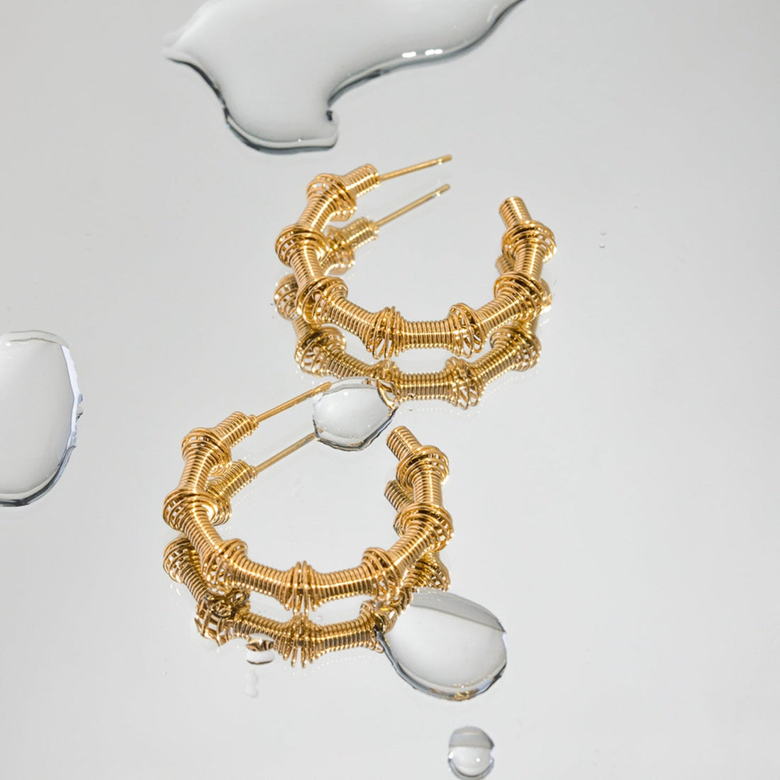 gold c hoop earrings