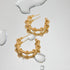 gold c hoop earrings