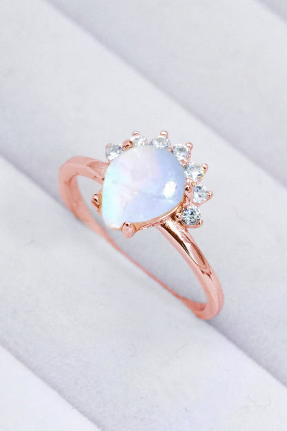 moonstone silver ring