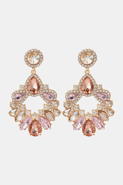 glass stone alloy dangles