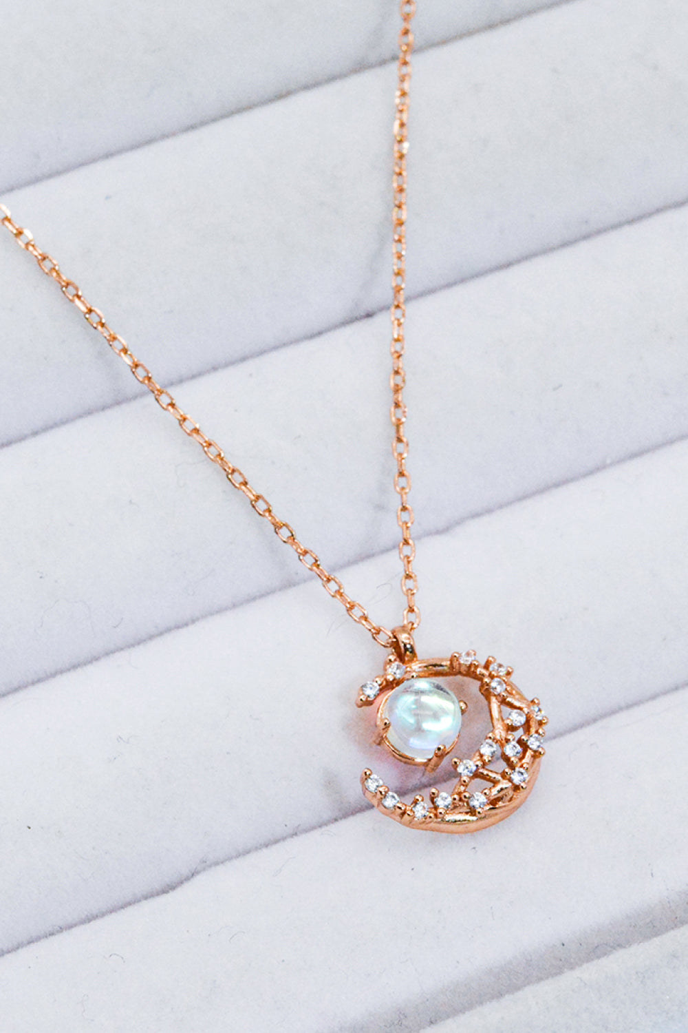 beginnings moonstone necklace