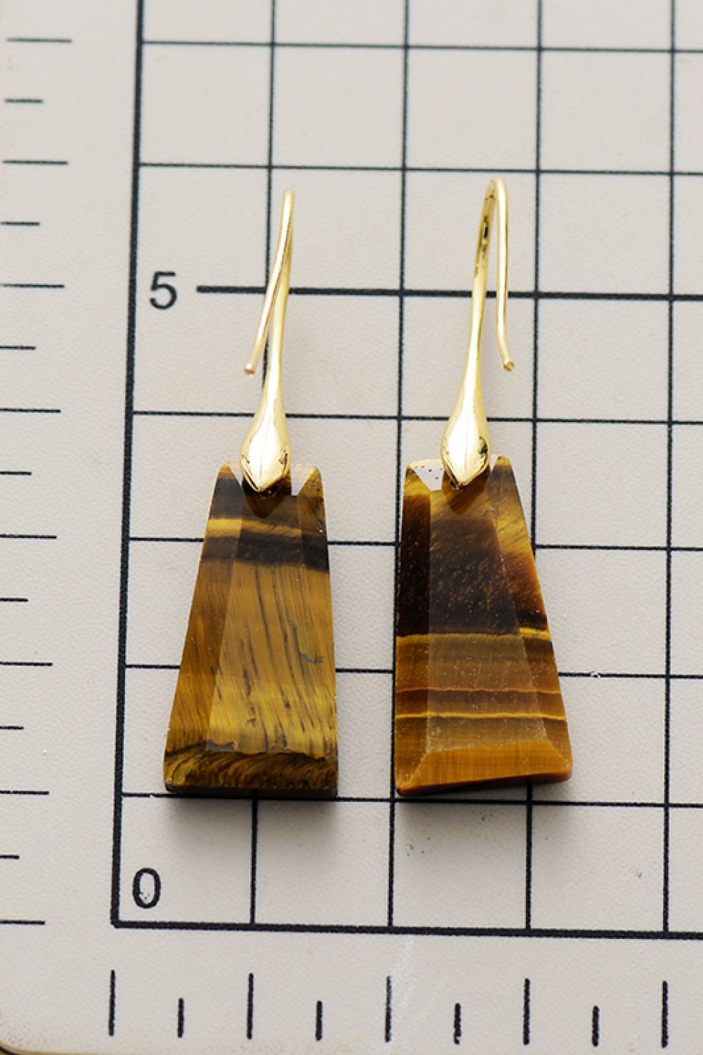 geometric gemstone dangles