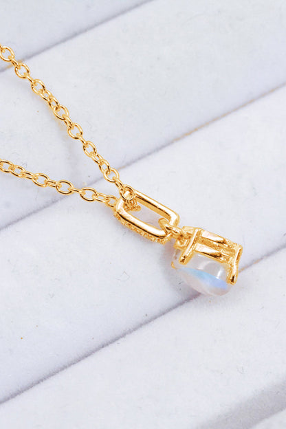 moonstone teardrop neckchain
