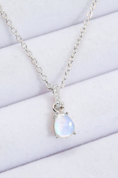 moonstone teardrop neckchain