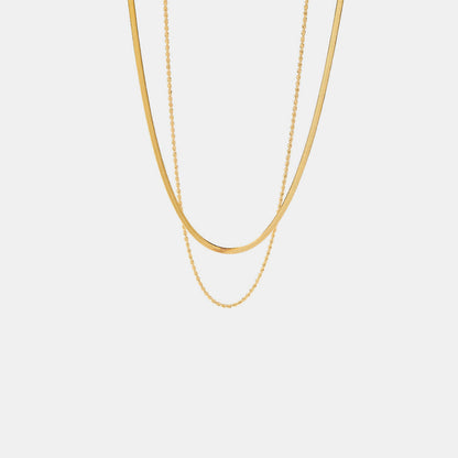 dual layer gold plated chain