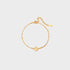 gold crown bead bracelet