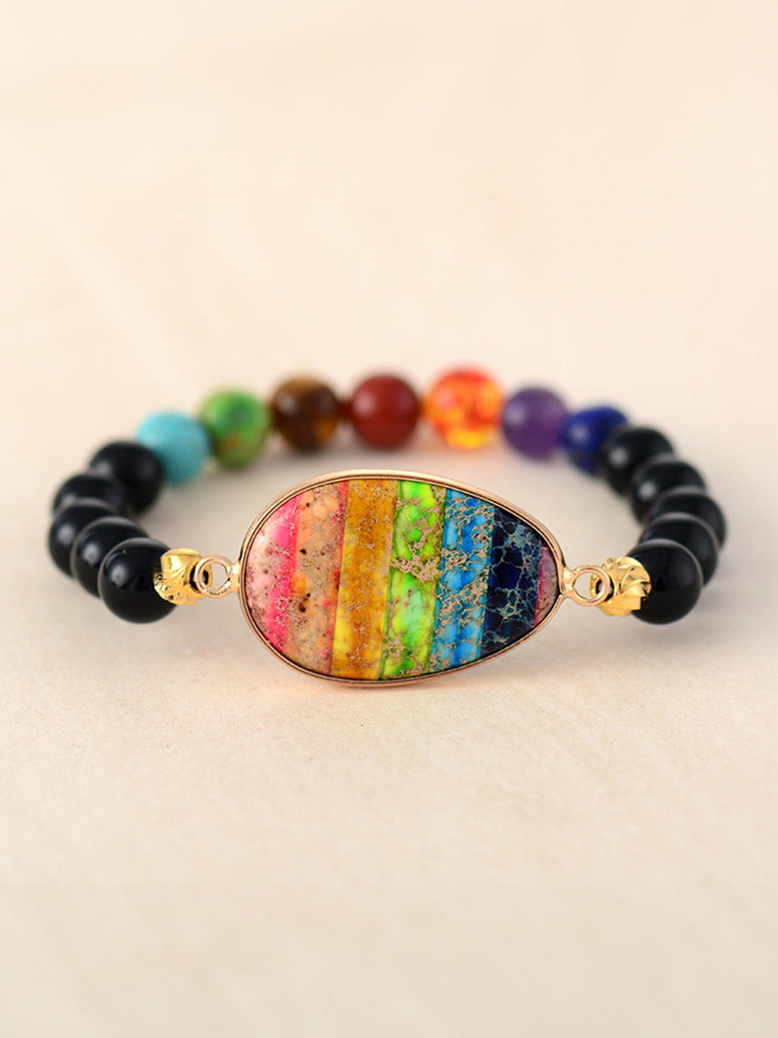 geometric beaded bracelet