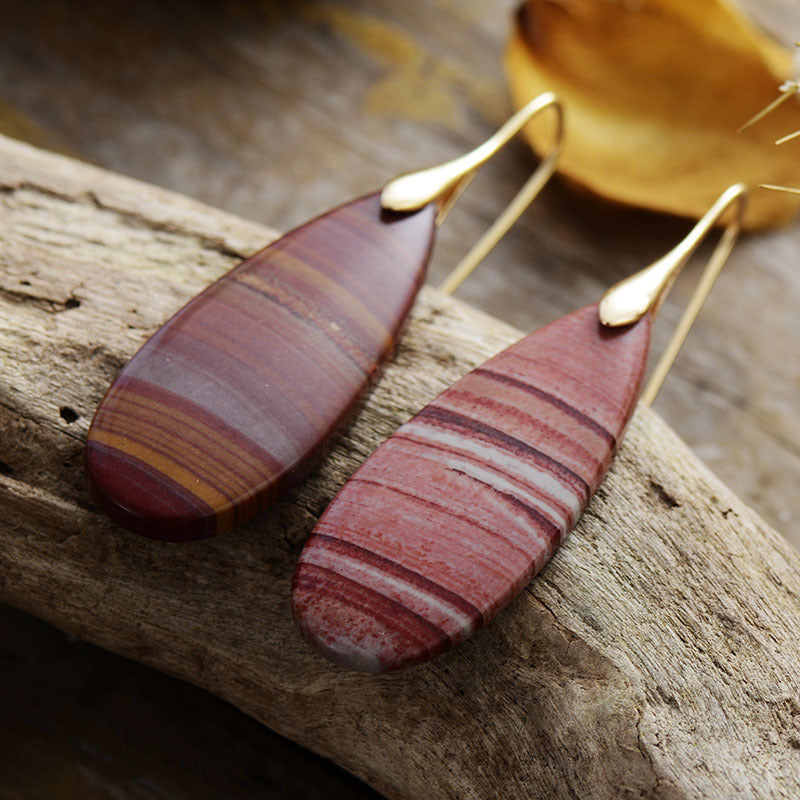 gemstone waterdrop dangles