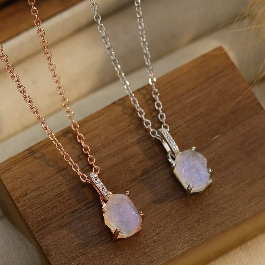 moonstone silver pendant