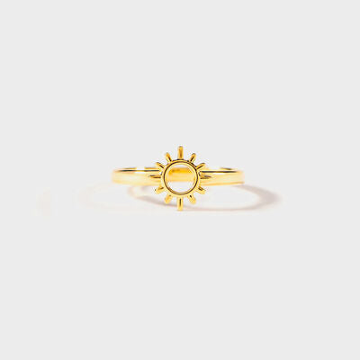 gold sunburst ring