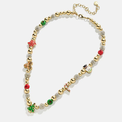 gold beaded rhinestone chain