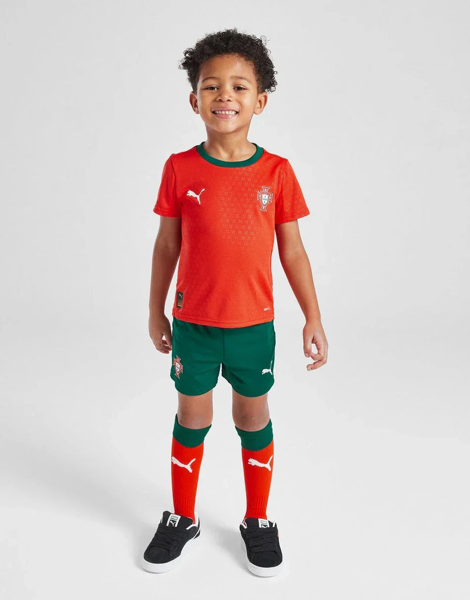 2025-26 Portugal Kids Football Kit Home