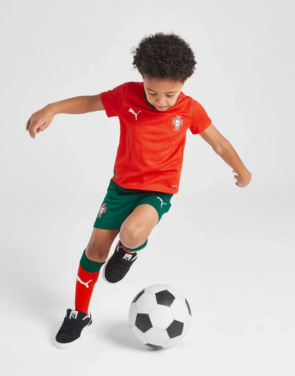 2025-26 Portugal Kids Football Kit Home