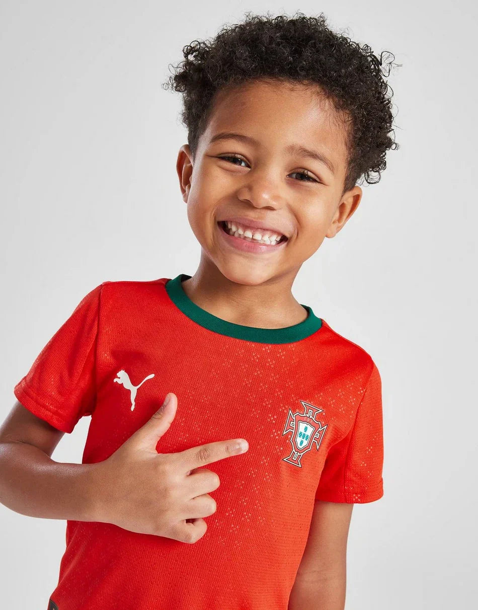 2025-26 Portugal Kids Football Kit Home