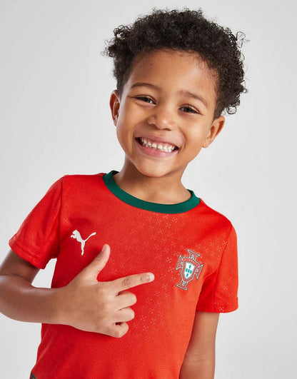 2025-26 Portugal Kids Football Kit Home