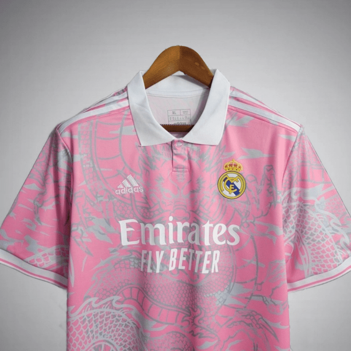 Real Madrid Dragon Shirt - Dragon Rosa